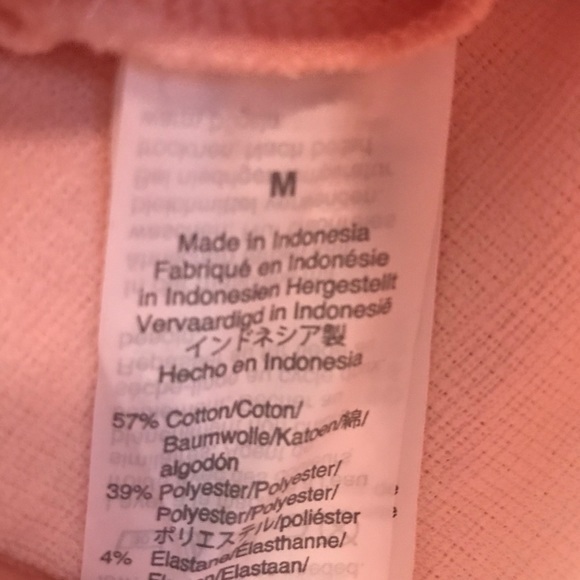 J. Crew Pink Tie Front Top Short Sleeve Size M in Excellent Condition - Picture 4 of 6